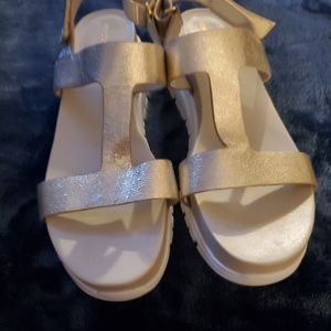 Gold sandals